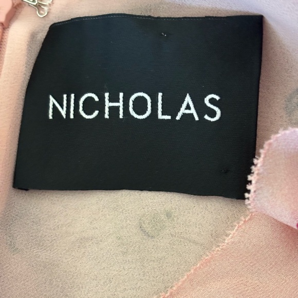 Nicholas Lilac Floral Frill Silk Mini Dress NWOT 4 - Perfect Condition - Picture 5 of 8